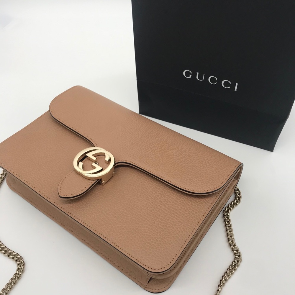 Authentic NEW GUCCI Calfskin G Shoulder Bag